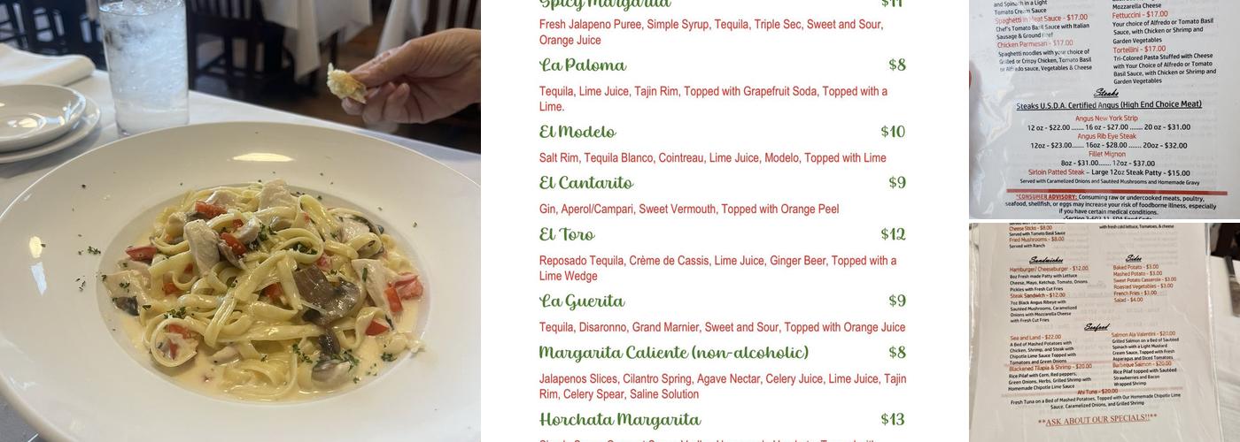 Mio Sogno Menu