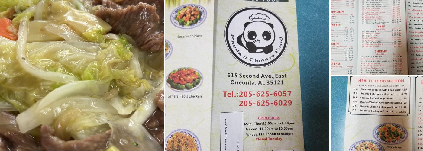 Panda Two Kitchen Menu