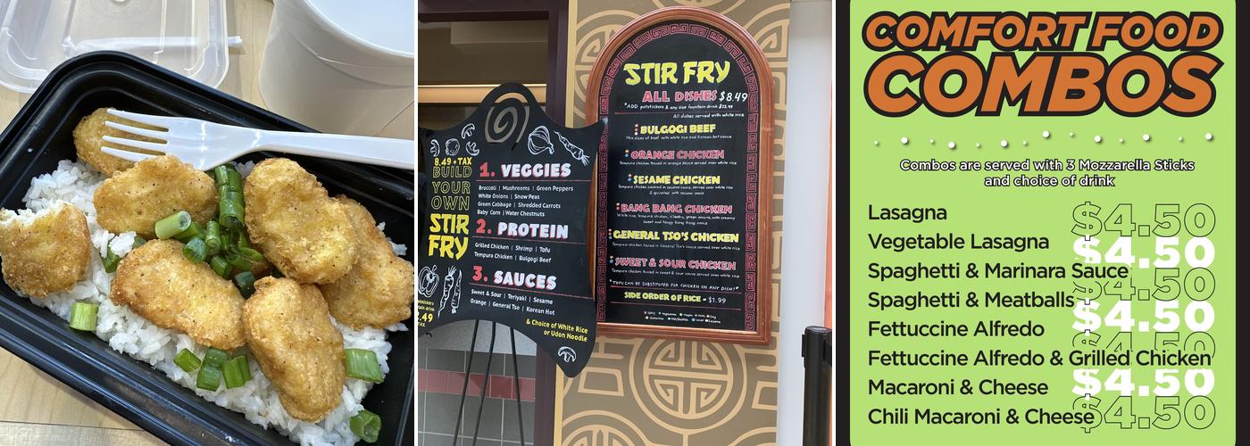 Stir Fry Menu