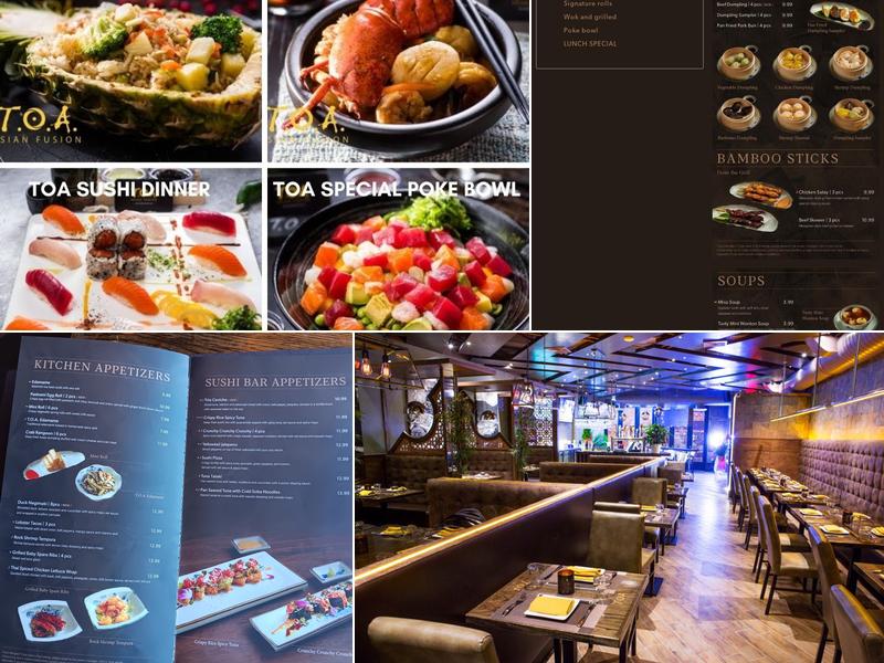 TOA Asian Fusion (Huntington Village) Menu