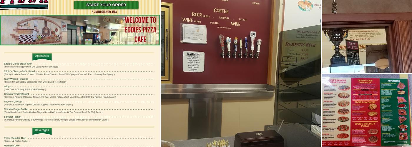 Eddie's Pizza Cafe Menu