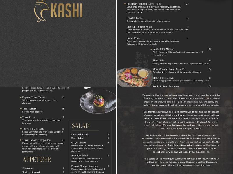 Kashi Menu