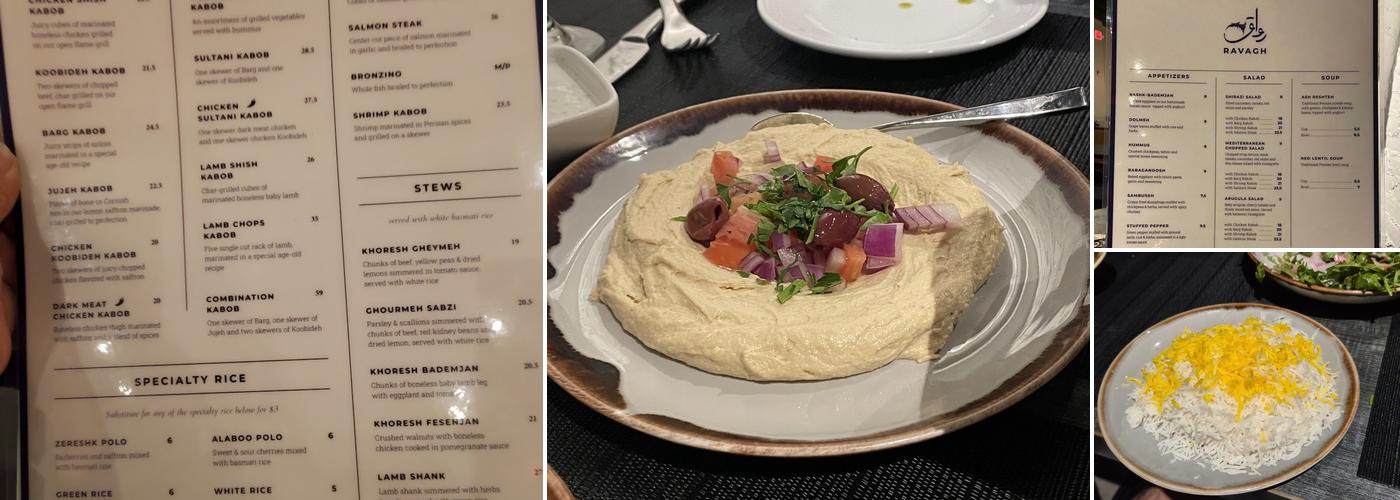 Ravagh Persian Grill Menu