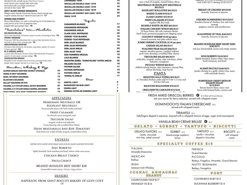 Piccolo Menu