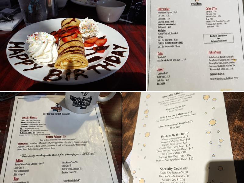 Midtown creperie cafe and catering Menu