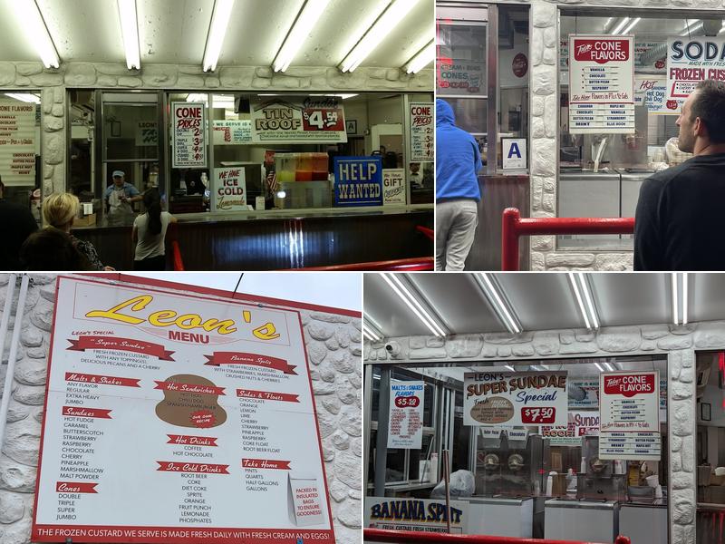 Leon's Frozen Custard Menu