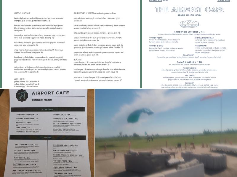 Lodi Airport Cafe Menu