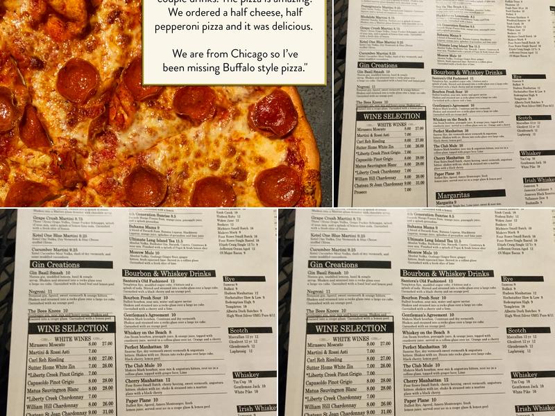 Santora's Pizza Pub & Grill Menu