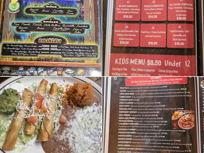 Don Luis Méxican Restaurant Menu