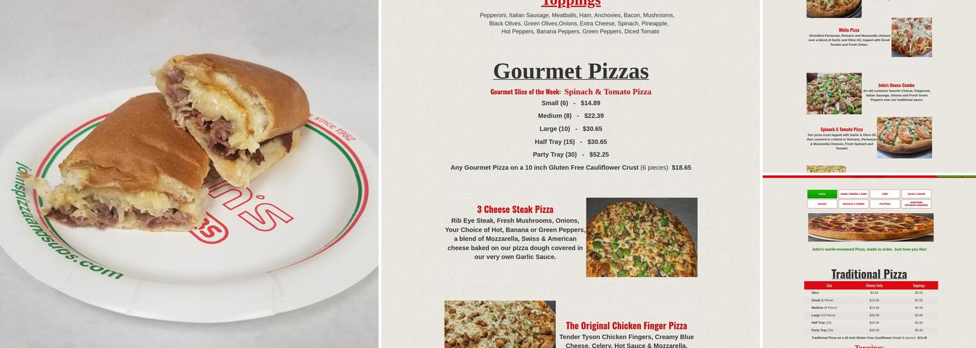 John's Pizza & Subs Menu