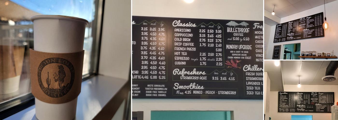 Tucson Coffee Roasters Menu
