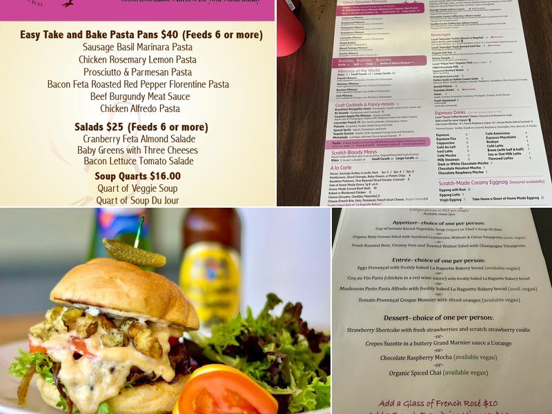 Ghini's French Caffe Menu