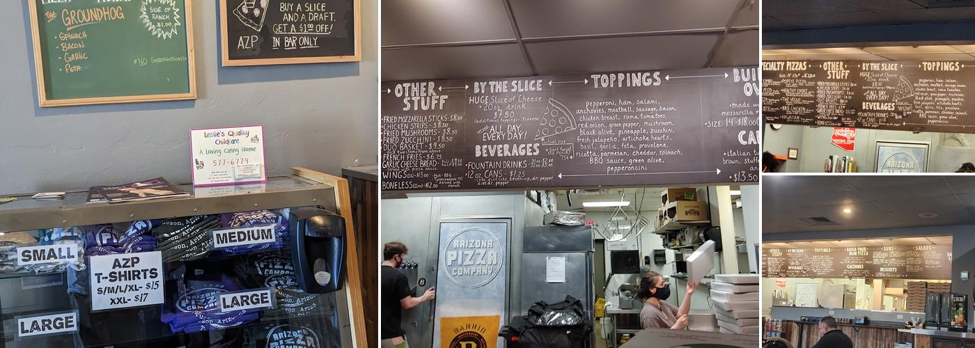 Arizona Pizza Company Menu