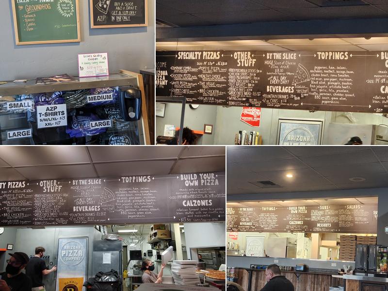 Arizona Pizza Company Menu