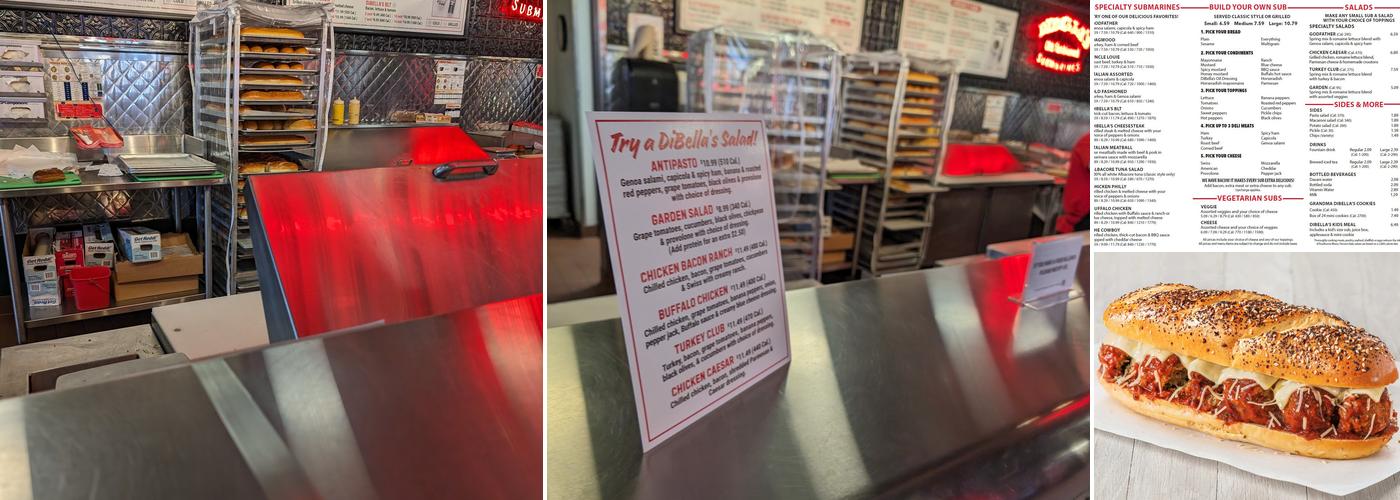 DiBella's Subs Menu