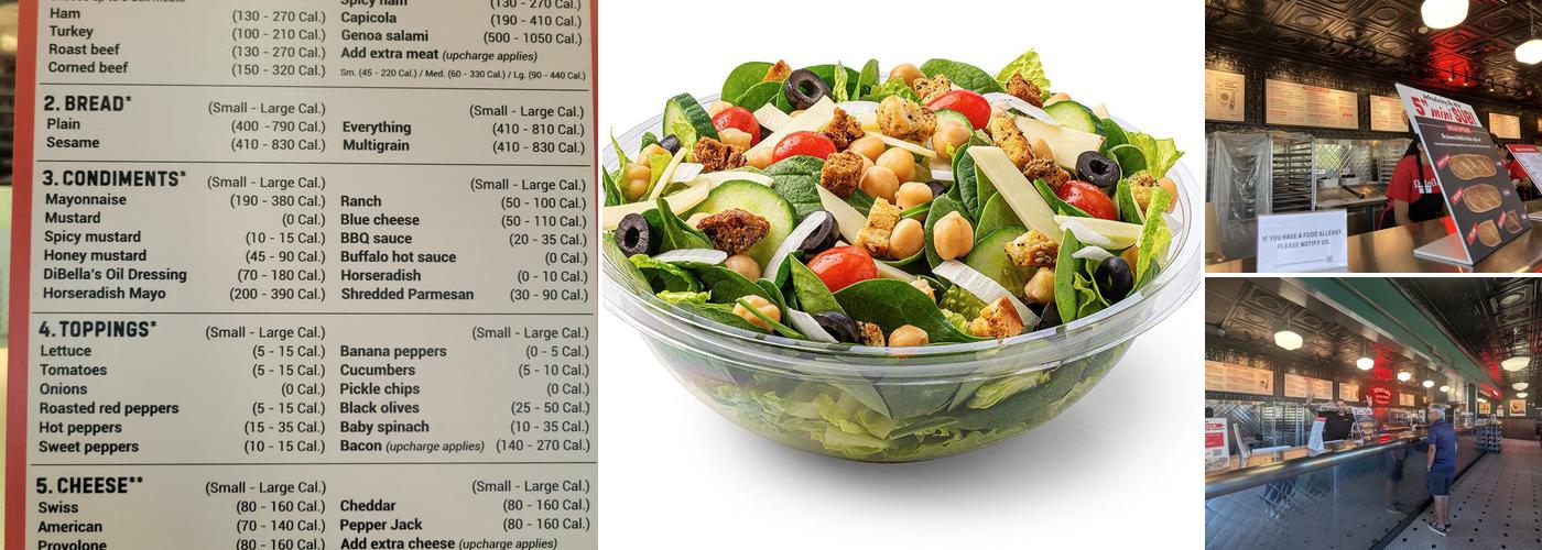 DiBella's Subs Menu