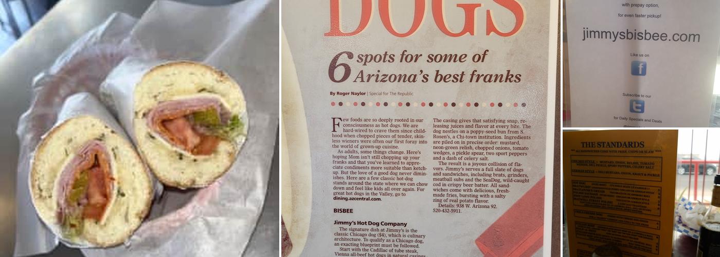 Jimmy's Hot Dog Co Menu