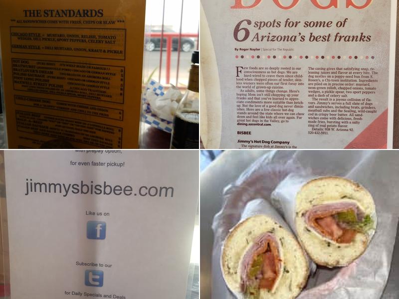 Jimmy's Hot Dog Co Menu