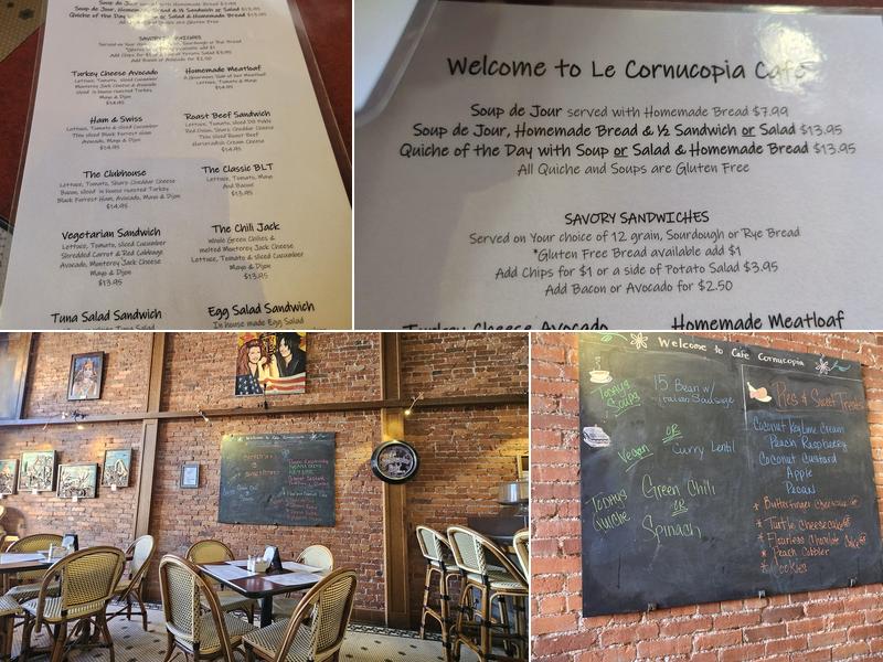 Le Cornucopia Café Menu