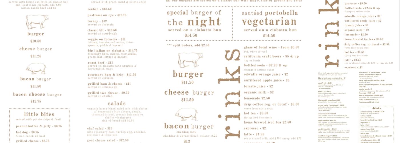 Buffalo Chips Menu