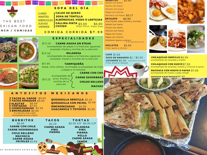 El Ramffles Menu