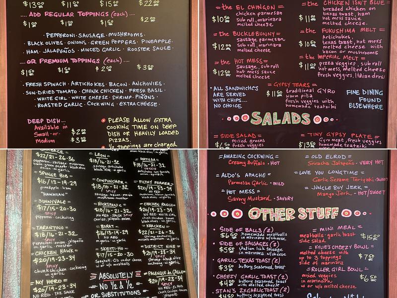 Tia Nita's Cantina Menu