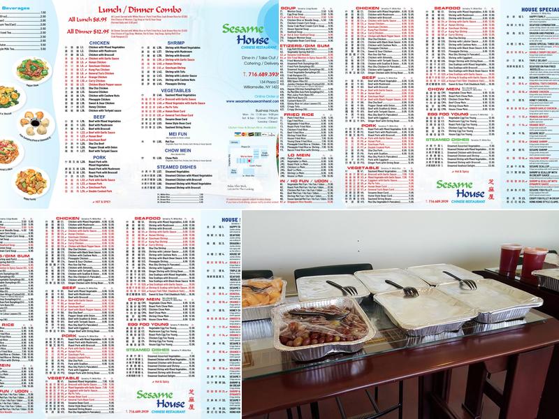 Sesame House Menu