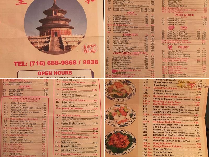 China King Restaurant Menu