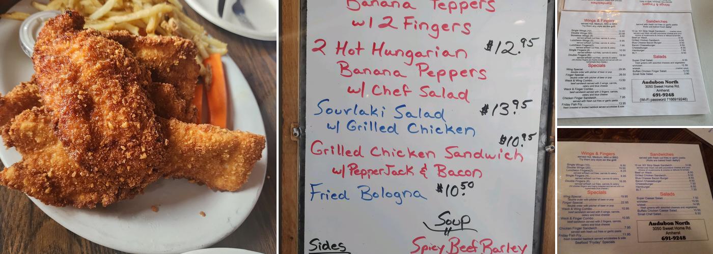 Audubon North Restaurant Menu