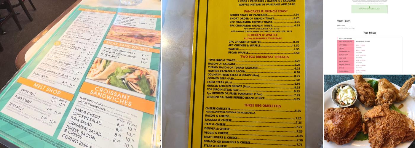 Family Table Restaurant Menu
