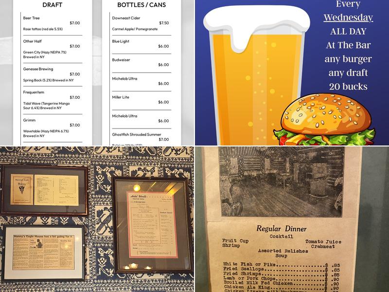 Eagle House Restaurant Menu