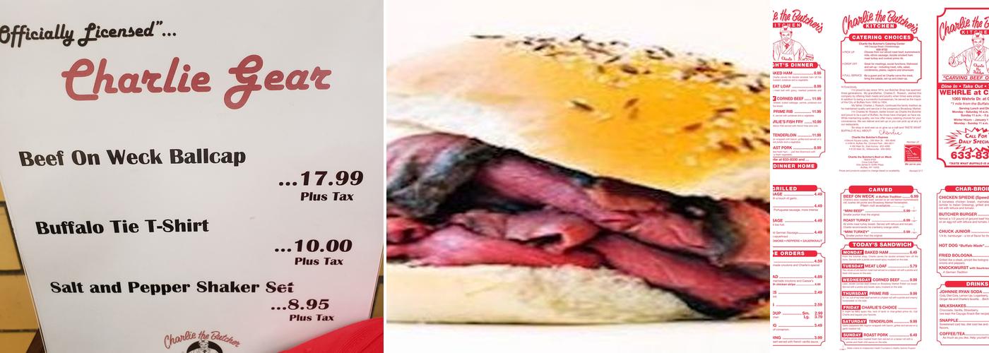 Charlie the Butcher's Kitchen Menu