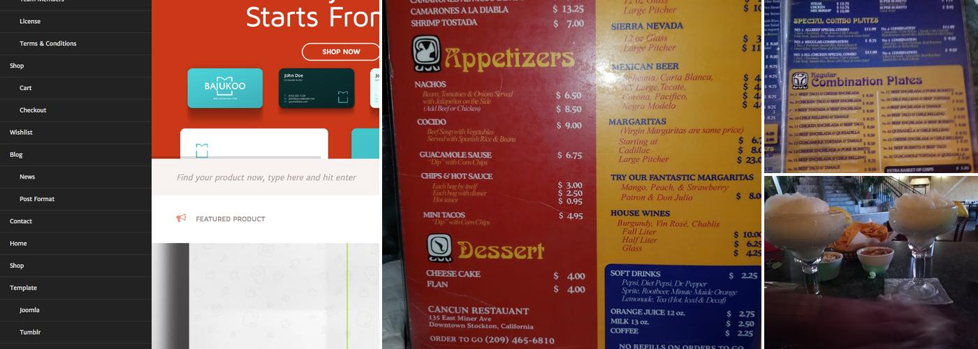 Cancun Restaurant Menu