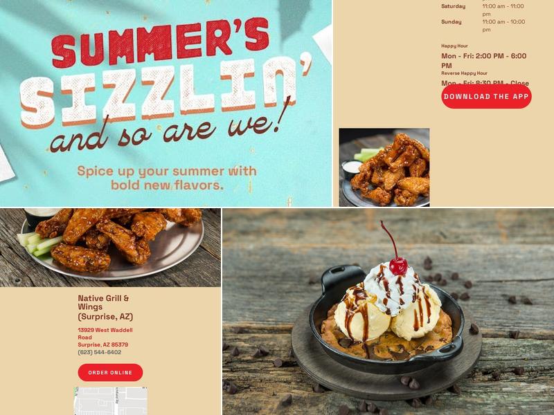 Native Grill & Wings Menu