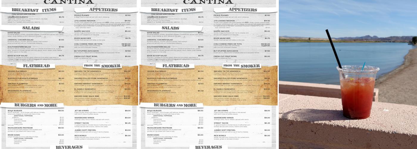 River's Edge Cantina Menu