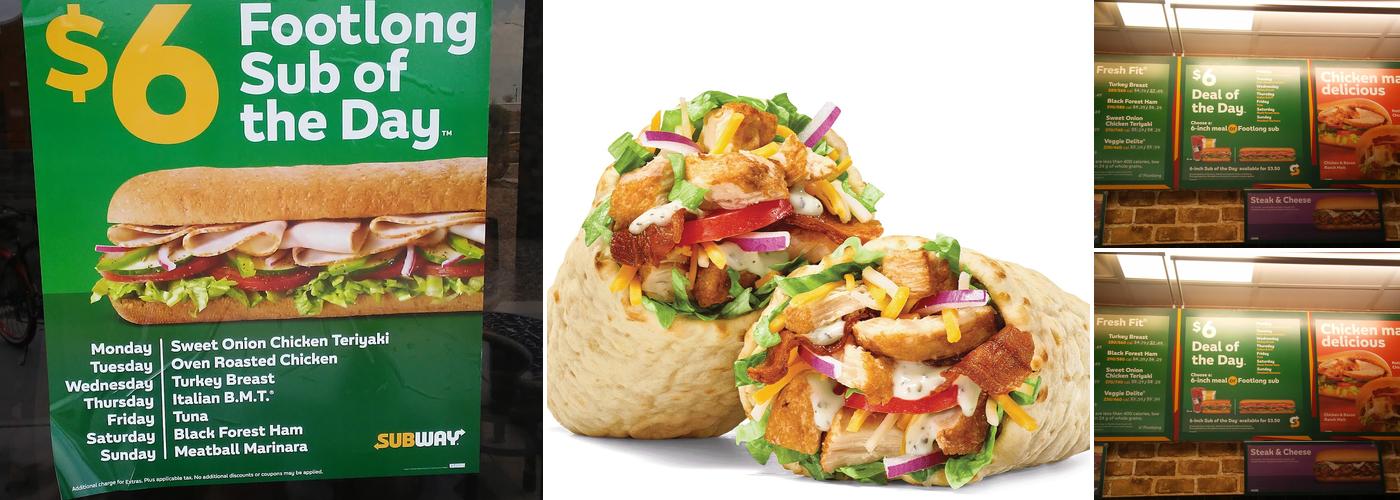 Subway Menu