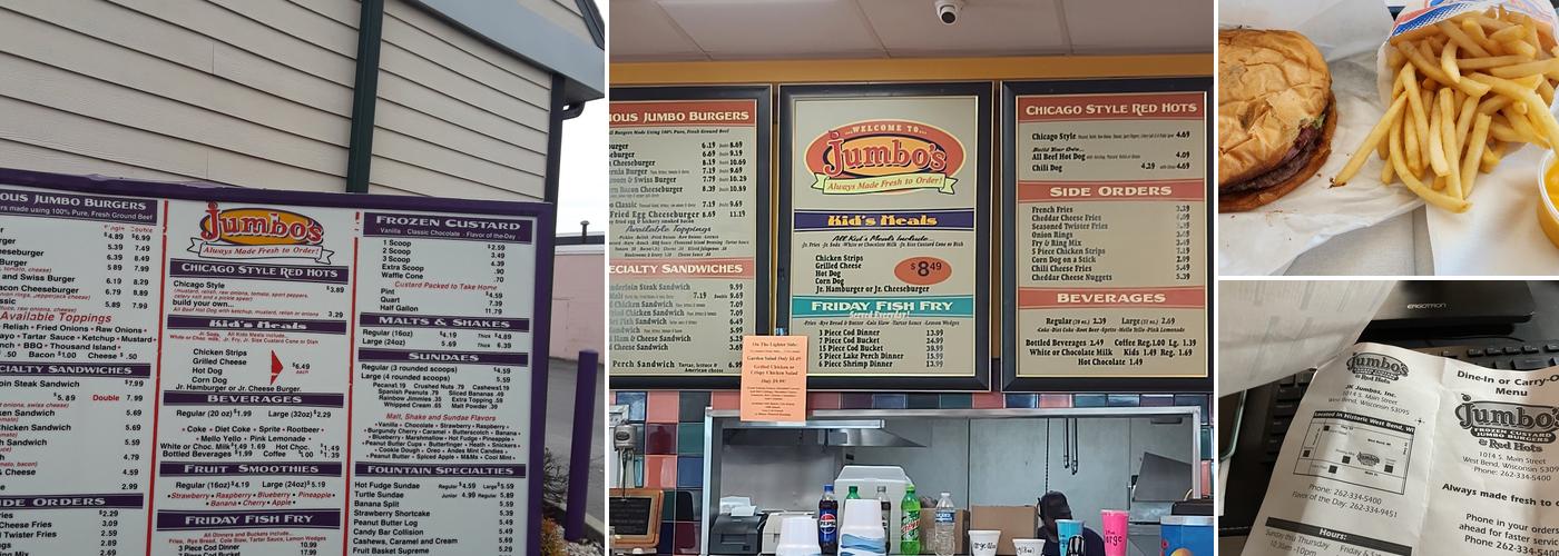 Jumbo's Frozen Custard Menu