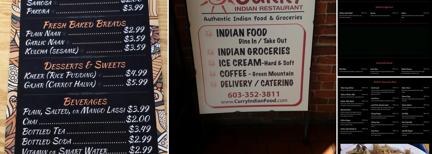 Curry Indian & Pakistani Restaurant Menu