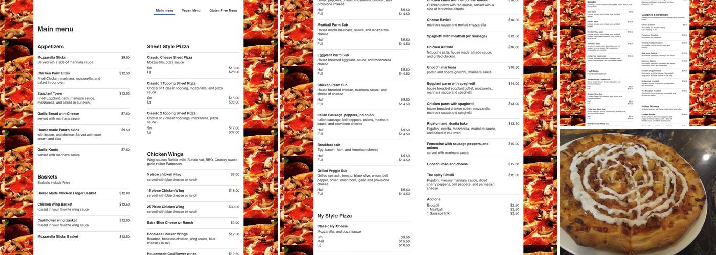 Cinelli's Pizza & Italian Kitchen Menu