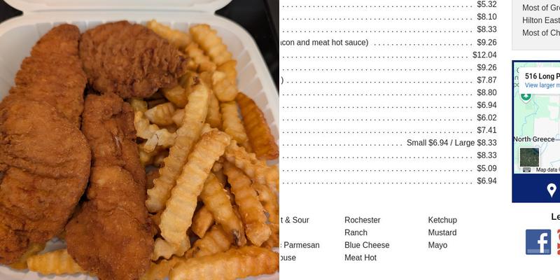 Pizzeria Americana Menu