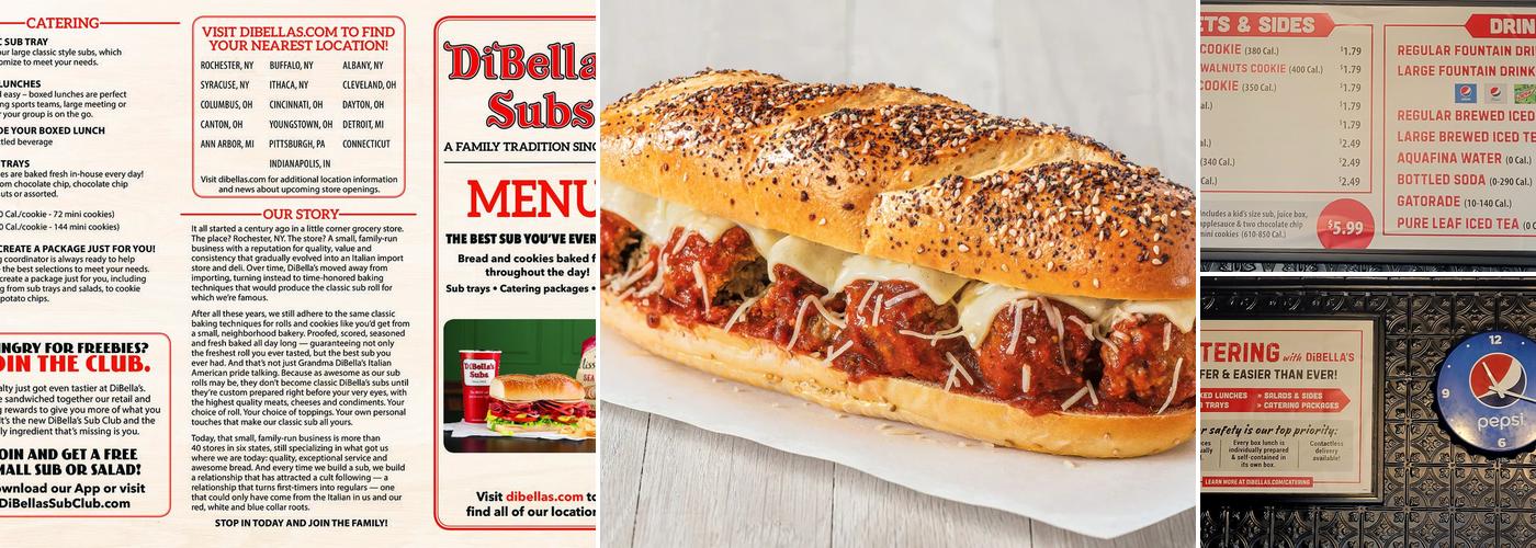 DiBella's Subs Menu