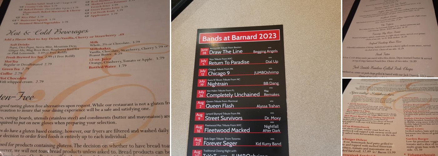 Jim’s At The Mall Menu