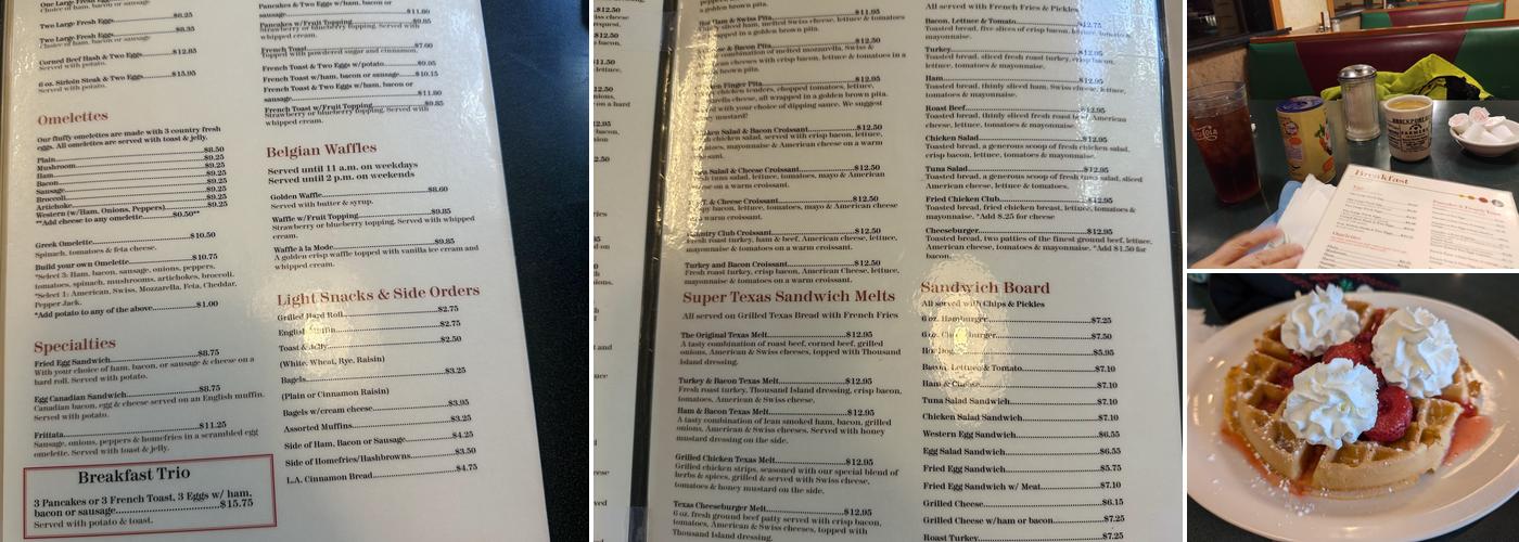 Brockport Diner Menu