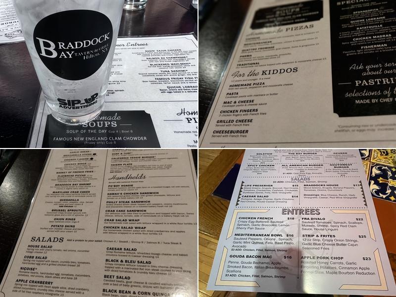 Braddock Bay Tavern & Grill Menu