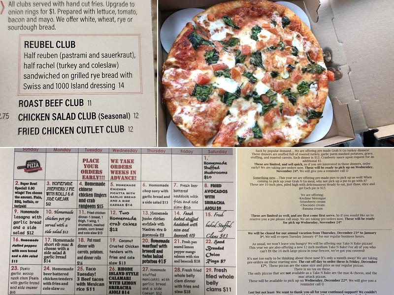 Wilton House of Pizza Menu