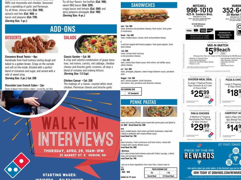 Domino's Pizza Menu