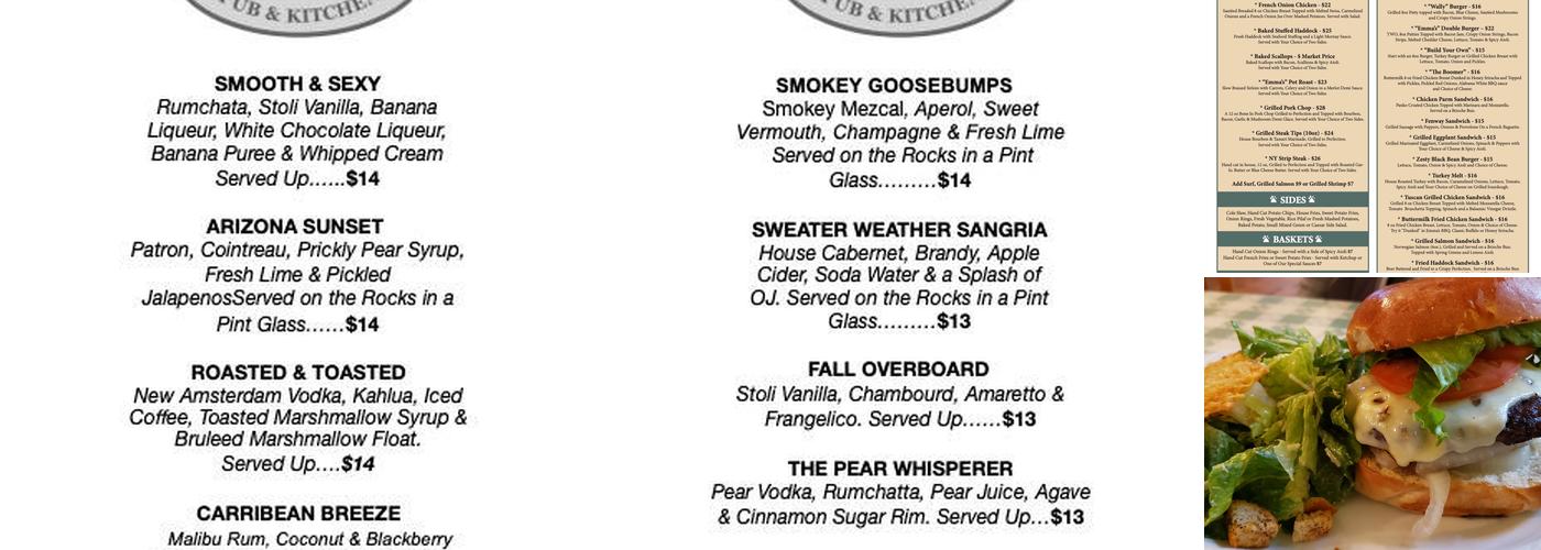 Emma's 321 Pub & Kitchen Menu