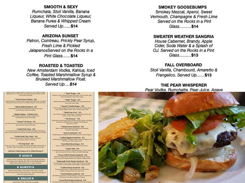 Emma's 321 Pub & Kitchen Menu