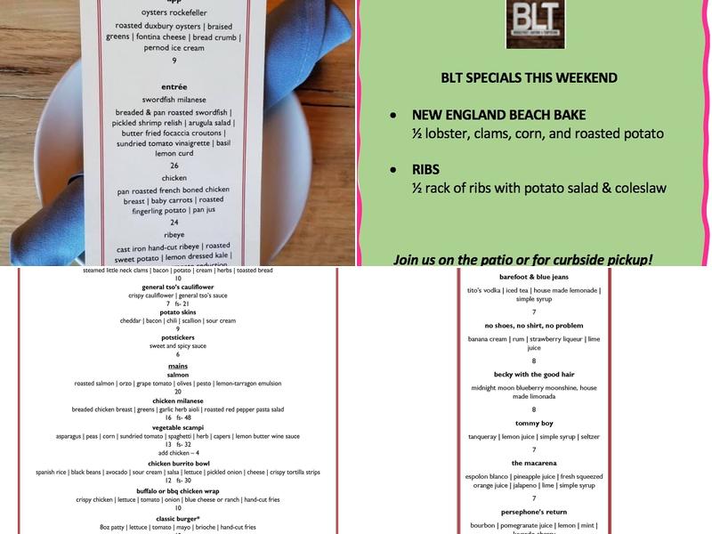 Bridgestreet Libations & Temptations Menu