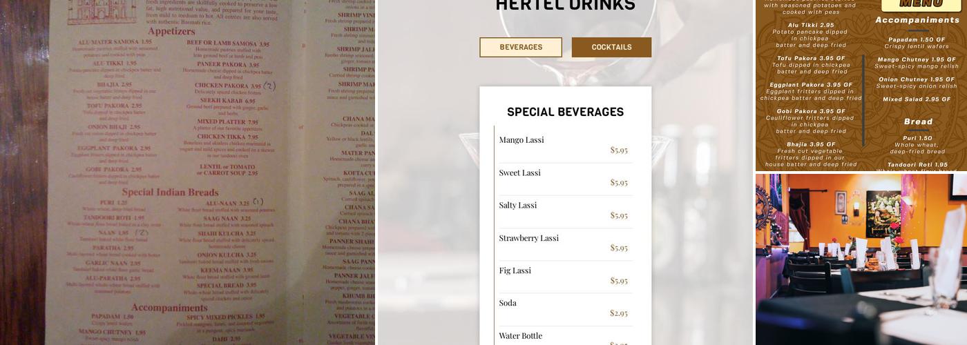 India Gate Restaurant Menu